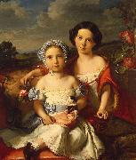 unknow artist Portrait of Two Children oil painting reproduction
